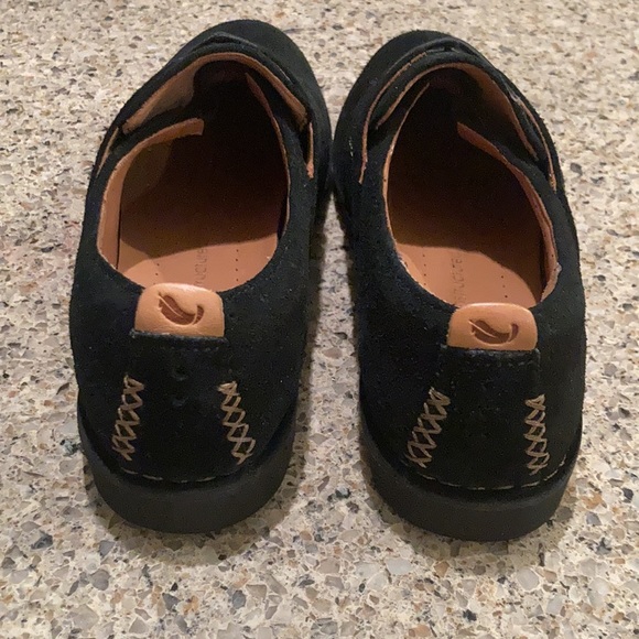 Clarks Artisan Unstructured Featherweight Black Suede Slip On Shoe Size 6.5 - Picture 4 of 10